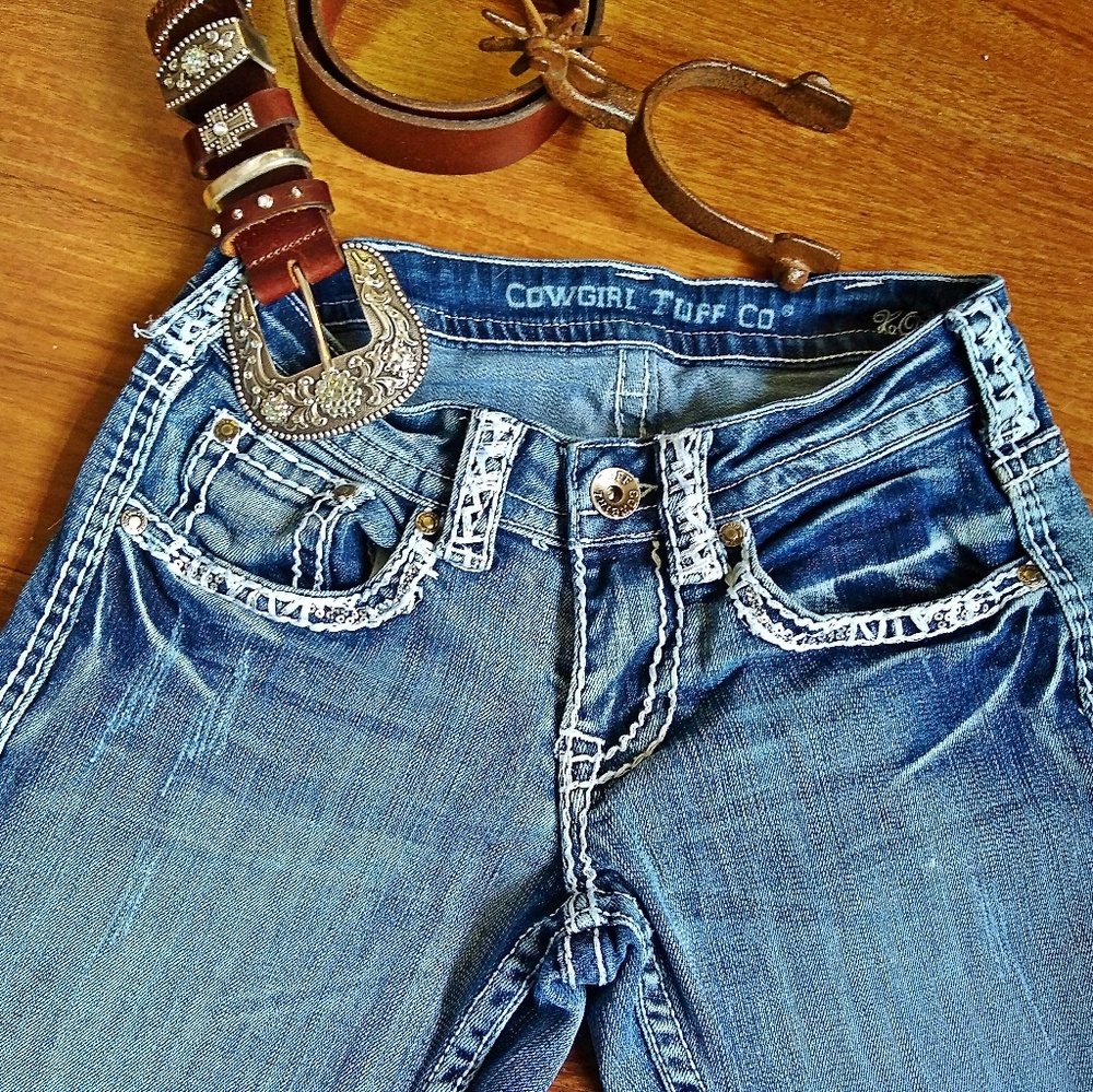 Cowgirl Tuff XOXO Boot Cut Jeans - Picture 4 of 8